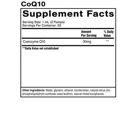 Nanoemulsified CoQ10